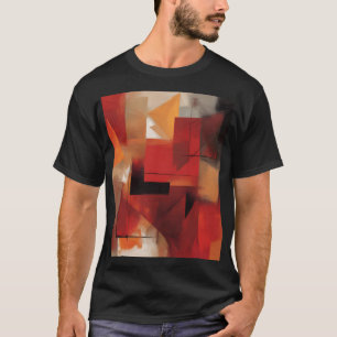 Moderne Abstrakte Formen Malerei Kunst T-Shirt