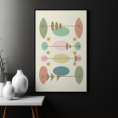 Moderne Abstrakte Formen, Mitte des Jahrhunderts Poster