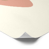 Moderne Abstrakte Formen, Mitte des Jahrhunderts Poster (Ecke)