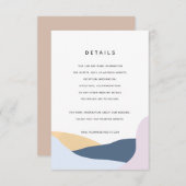 Moderne Abstrakte Formen - Näherungskarte Einladung (Vorne/Hinten)