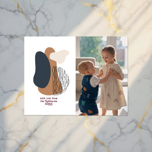 Moderne Abstrakte Formen Urlaub Foto Feiertagspostkarte