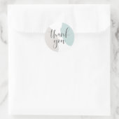 Moderne Abstrakte Formen Vielen Dank Runder Aufkleber (Tasche)