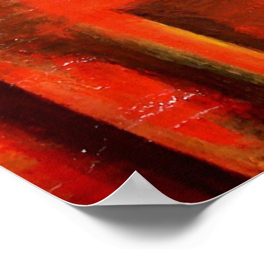 Moderne Abstrakte Formen zeichnen Poster drucken (Ecke)