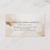 Moderne abstrakte Foto-Visitenkarte Visitenkarte (Rückseite)