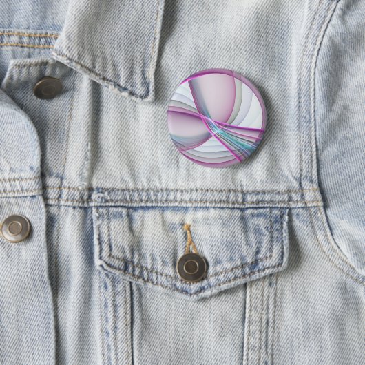 Moderne Abstrakte Fraktal-Kunst Button (Beispiel)