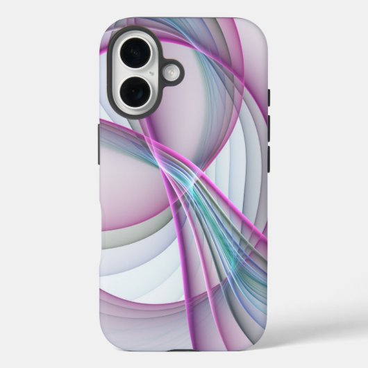 Moderne Abstrakte Fraktal-Kunst Case-Mate iPhone Hülle (Rückseite)