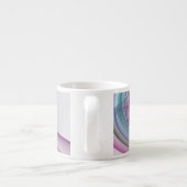 Moderne Abstrakte Fraktal-Kunst Espressotasse (Rückseite)