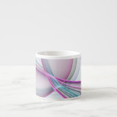 Moderne Abstrakte Fraktal-Kunst Espressotasse (Vorderseite)