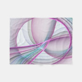 Moderne Abstrakte Fraktal-Kunst Fleecedecke (Vorderseite (Horizontal))