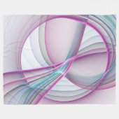 Moderne Abstrakte Fraktal-Kunst Fleecedecke (Vorderseite (Horizontal))