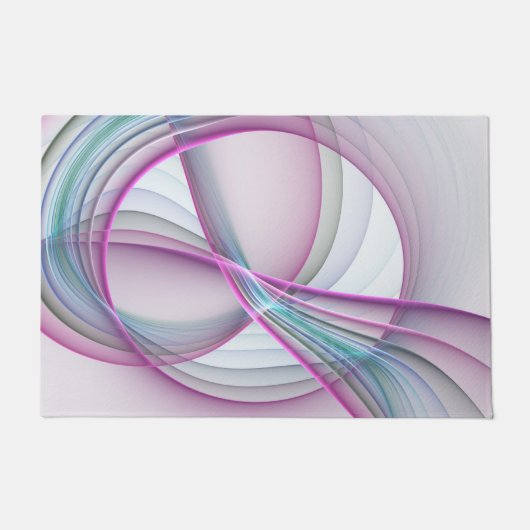 Moderne Abstrakte Fraktal-Kunst Fußmatte (Vorderseite)