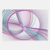 Moderne Abstrakte Fraktal-Kunst Geschenkpapier Set (Vorderseite 3)