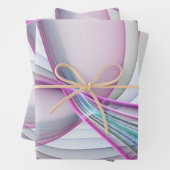 Moderne Abstrakte Fraktal-Kunst Geschenkpapier Set (Beispiel)