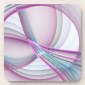 Moderne Abstrakte Fraktal-Kunst Getränkeuntersetzer (Vorderseite)