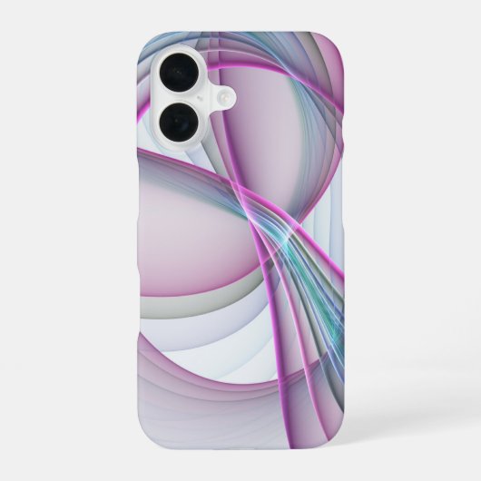Moderne Abstrakte Fraktal-Kunst iPhone 16 Hülle (Rückseite)