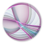 Moderne Abstrakte Fraktal-Kunst Keramikknauf (Vorderseite)