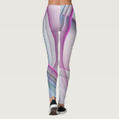 Moderne Abstrakte Fraktal-Kunst Leggings (Rückseite)