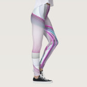 Moderne Abstrakte Fraktal-Kunst Leggings (Rechts)