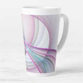 Moderne Abstrakte Fraktal-Kunst Milchtasse (Rechte Ecke)