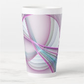 Moderne Abstrakte Fraktal-Kunst Milchtasse (Vorderseite)