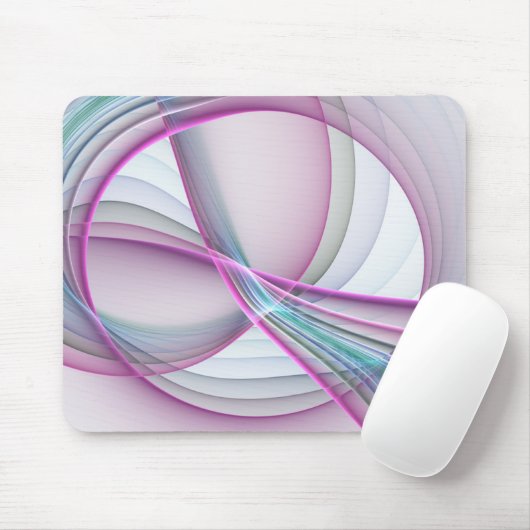Moderne Abstrakte Fraktal-Kunst Mousepad (Mit Mouse)