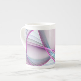 Moderne Abstrakte Fraktal-Kunst Porzellantasse