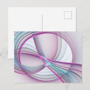 Moderne Abstrakte Fraktal-Kunst Postkarte