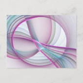 Moderne Abstrakte Fraktal-Kunst Postkarte (Vorderseite)