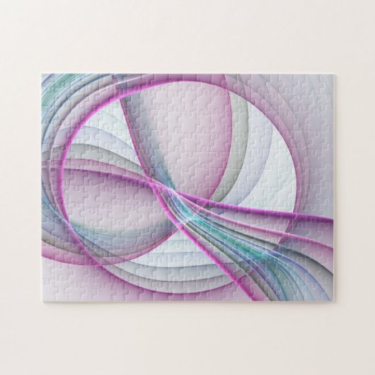 Moderne Abstrakte Fraktal-Kunst Puzzle (Horizontal)