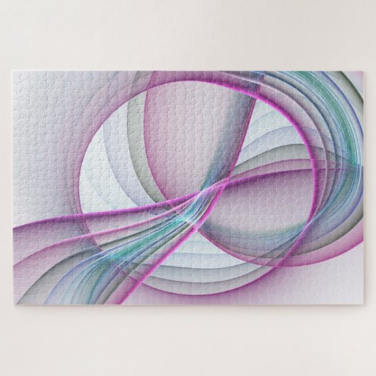 Moderne Abstrakte Fraktal-Kunst Puzzle (Horizontal)