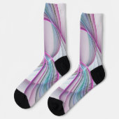 Moderne Abstrakte Fraktal-Kunst Socken (Linkes Detail)