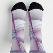 Moderne Abstrakte Fraktal-Kunst Socken (Oben)