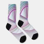 Moderne Abstrakte Fraktal-Kunst Socken (Rechts)
