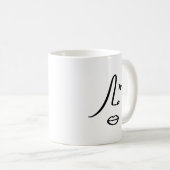 Moderne Abstrakte Frauen sehen sich Minimalistisch Kaffeetasse (VorderseiteRechts)