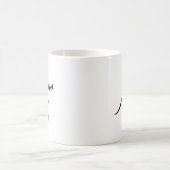 Moderne Abstrakte Frauen sehen sich Minimalistisch Kaffeetasse (Mittel)