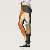 Moderne, Abstrakte Friedens-Olive Museo Cantonale Leggings (Links)