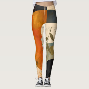 Moderne, Abstrakte Friedens-Olive Museo Cantonale Leggings