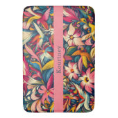 Moderne abstrakte Gartenkunst Badematte (Vorderseite Vertikal)