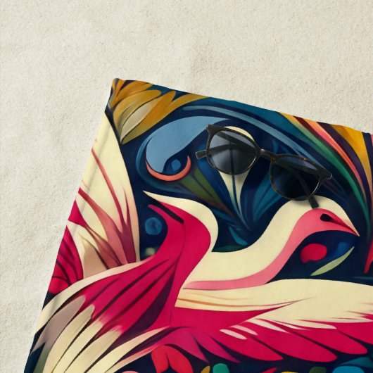 Moderne abstrakte Gartenkunst Strandtuch (Beispiel)