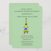 Moderne Abstrakte Geburtstagsfeier Einladung (Vorne/Hinten)