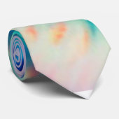 Moderne Abstrakte Gefärbte Krawatte Wasserfarben (Gerollt)