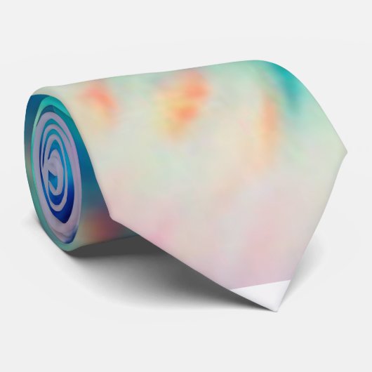 Moderne Abstrakte Gefärbte Krawatte Wasserfarben (Gerollt)