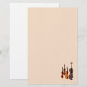 Moderne abstrakte Geigenmusik Briefpapier (Vorne/Hinten)