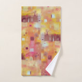 Moderne Abstrakte Gelbe Farbe Kunst Badhandtuch Set (Handtuch)