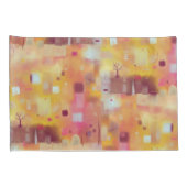 Moderne Abstrakte Gelbe Farbe Kunst Kissenbezug (Rückseite-Rechts)