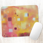 Moderne Abstrakte Gelbe Farbe Kunst Mousepad<br><div class="desc">Moderne abstrakte Aquarellmalerei in warmen Herbstfarben oder Herbstfarben. Gelb,  ocker,  rosa,  orange und creme. Originelle Kunst von Nic Squirrell.</div>