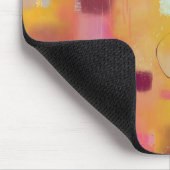 Moderne Abstrakte Gelbe Farbe Kunst Mousepad (Ecke)