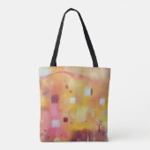 Moderne Abstrakte Gelbe Farbe Kunst Tasche (Rückseite)