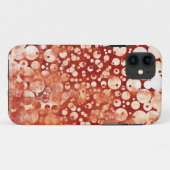 Moderne, Abstrakte, gemusterte Rote Blüten Case-Mate iPhone Hülle (Rückseite (Horizontal))