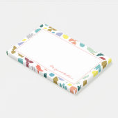 Moderne, Abstrakte Gemusterte und moderne Einricht Post-it Klebezettel (angewinkelt)